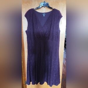 Chaps Purple Mother of the Bride Dress
